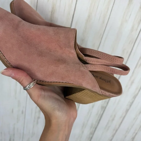 Jeffrey Campbell Pink Suede Mules 10 - Picture 5 of 7